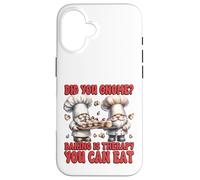 Baker GNOME Pun with Funny Sayings For Women Who Love Baking Carcasa para iPhone 16