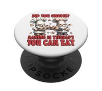 Baker GNOME Pun with Funny Sayings For Women Who Love Baking PopSockets PopGrip Adhesivo