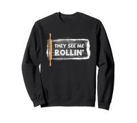 Baker Rolling Pin Pun Divertido gráfico de Cita para Hornear Sudadera