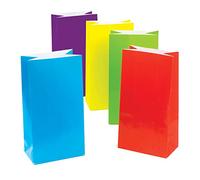 Baker Ross AF384 Bolsas de Regalo de Fiesta de Color (paquete de 10) para niños para decorar