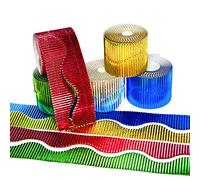 Baker Ross AG109 - Bordes metálicos para decoración de aula y tablones de anuncios (5 unidades), color corrugado