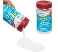 Baker Ross Agitador de brillo blanco iridiscente para niños: adhesivo reluciente, ideal para la fabricación en aulas, escuelas y centros preescolares (Soltero)