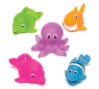 Baker Ross Animales marinos que lanzan agua para niños - Perfectos para bolsas sorpresa o como regalo para niños (pack de 5).