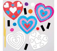 Baker Ross AT543 Kits Imanes Sand Art Corazón Set para niños (Paquete de 6)