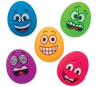 Baker Ross AT546 - Mini Pelotas Hinchables Cara Graciosa, Regalos de Novedad para Niños (Paquete de 10)