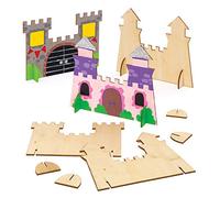 Baker Ross-AW470 Castillos de Madera para pie (Paquete de 6), Color (AW470)