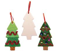 Baker Ross AW986 - Decoración para árbol de Navidad (5 unidades), color marrón