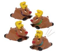 Baker Ross AX370 Renos De Carrera - Paquete De 4, Juguete Novedoso Para Niños, Ideal Para Regalos De Fiesta, Bolsas De Premios Y Rellenos De Calcetines