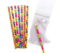 Baker Ross AX608 Lapices De Dinosaurios - Paquete De 12, Perfecto Para La Escuela, Bolsa De Fiesta, Regalos Y Más