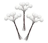 Baker Ross - Bayas de nieve artificial: suministros creativos de arte y manualidades navideños para proyectos y decoración para niños (paquete de 70) (AR946)