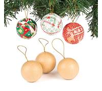 Baker Ross Bolas de Manualidades (paquete de 6) perfectos para que los niños decoren, ideal para manualidades en el hogar, trabajo escolar, proyectos de grupos de manualidades y más