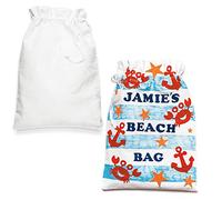 Baker Ross Bolsas grandes de tela con cierre de cordón para diseñar y personalizar (pack de 2)