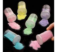Baker Ross Caja de Purpurina Pastel - Paquete de 6, Manualidades para Niños (AX703)