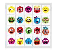 Baker Ross Calcomanías Temporales de Caras Divertidas Para Niños (Pack de 24) -Bolsas Sorpresa o Como Regalo Para Niños