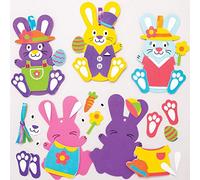 Baker Ross Conejito de Pascua - Paquete de 8, Manualidades de Pascua para Niños (AT399)