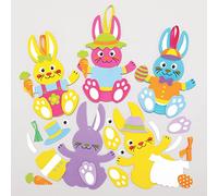 Baker Ross Conejito de Pascua - Paquete de 8, Manualidades de Pascua para Niños (AX767)