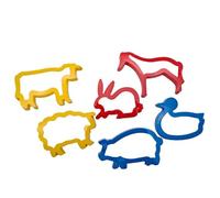 Baker Ross Cortadores de Masa de Animales de Granja para niños para Hornear Galletas, modelar y Hacer escenas de Campo (Pack de 6)
