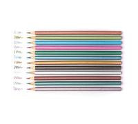 Baker Ross Crayones en tonos metálicos (pack de 12) para manualidades infantiles