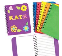 Baker Ross- Cuadernos de Notas de Espuma (Pack de 6) -ideales para Manualidades Infantiles