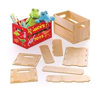 Baker Ross Decora Tu Propia Caja de Manualidades (paquete de 2) para que los niños pinten, decoren y personalicen para actividades de manualidades