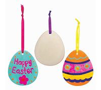 Baker Ross Decoraciones de Cerámica de Huevos de Pascua - Paquete de 5, Manualidades para Niños (AX747)