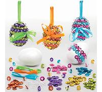 Baker Ross Dekorationssets für Ostereier mit Pailletten - Paquete de 3, Osterbasteleien für Kinder (FC498)