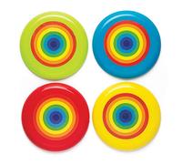 Baker Ross- Discos voladores con Arcoíris (Pack de 8) para Bolsas de cotillón Infantiles, varios colores