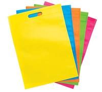 Baker Ross- Diseña tu propia bolsa de tela de colores (Pack de 6) Creatividad para kits de manualidades para niños