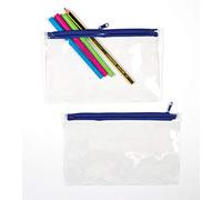 Baker Ross Estuches transparentes que los niños pueden decorar, personalizar y usar para guardar rotuladores y bolígrafos (pack de 1)., 0