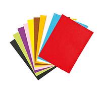 Baker Ross EV4092 Hojas de fieltro de color arcoíris: suministros creativos para niños, manualidades y decoraciones de temporada (paquete de 15)