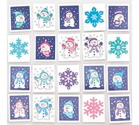 Baker Ross FC281 Tatuajes de Muñeco de Nieve - Paquete de 60, Tatuajes Temporales, Tatuajes Falsos para Niños, Relleno Ideal para Bolsas de Fiesta y Pequeños Regalos para Niños