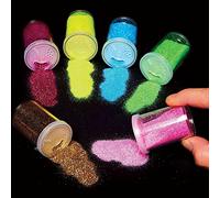 Baker Ross FC553 Agitadores de Purpurina de Colores de Hadas - Set de 6, Material de Manualidades para Niños