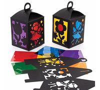 Baker Ross FC706 Linternas de Vidrio de Colores Hadas - Juego de 4, Manualidades para niños