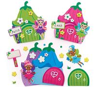 Baker Ross FC723 Adornos de Espuma Puertas de Hadas - Juego de 4, Manualidades para Niños