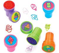 Baker Ross FC784 Sellos Helados - Set de 10, almohadillas de tinta para niños
