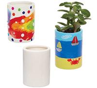 Baker Ross FC820 Mini Macetas de Porcelana para Suculentas - Juego de 6, Actividad Infantil