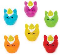 Baker Ross FC943 Unicornios Multicolor de Goma que Salpicanos Aqua - Juego de 6, Juguetes para niños