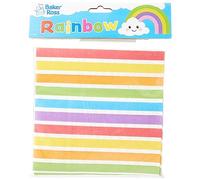 Baker Ross FC996 Servilleta Arcoiris - Set de 20, decoración de cumpleaños para niños