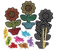 Baker Ross FE198 Kits Arte de Lentejuelas Girasol - Paquete de 4, haz tu propio juego de arte para niños, actividades creativas para niños, decora tu propio proyecto de manualidades y artes