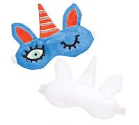 Baker Ross FE244 Máscara para Dormir de Tela de Unicornio - Paquete de 2, máscara para dormir, haz tus propias máscaras para dormir, juegos de manualidades para que los niños decoren