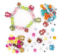Baker Ross FE368 Kits de Brazalete con Dije de Osito de Peluche - Paquete de 3, perfecto para actividades de fabricación de joyas para niños