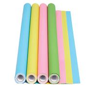 Baker Ross FE439 Rollos de papel de poster de colores pastel - Paquete de 4, Papel de poster para aulas
