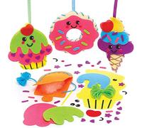 Baker Ross FE462 Kits de Decoración de Costura de Golosinas - Paquete de 4, juego de costura para niños, actividades creativas para niños, proyecto ideal de artes y manualidades
