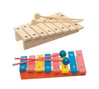 Baker Ross FE598 Xilófonos de Madera - Paquete de 2, haz tus propios instrumentos musicales, juguetes de madera para niños, pinta tus propias manualidades de madera
