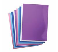 Baker Ross FE704 Tarjeta Metálica de Invierno A4 - Paquete de 20, Tarjeta Metálica, Suministros para Manualidades para Niños, Ideal para Actividades Artesanales y Decoración