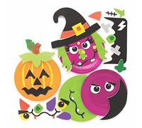 Baker Ross FE744 - Juego de 4 platos para manualidades de Halloween, para niños, manualidades y manualidades para niños