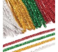 Baker Ross FE811 Set de Limpiapipas de Navidad - Paquete de 72, Suministros para Hacer Tarjetas, Materiales para Manualidades para Niños, Adornos para Manualidades