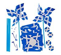 Baker Ross FN010 Molinete Bandera de Escocia - Pack de 6, St Andrews Day Kits Manualidades para Niños
