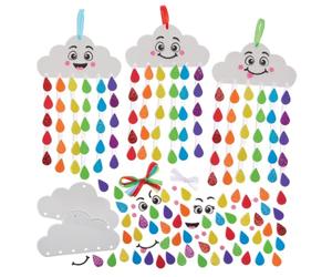 Baker Ross FN011 Kit de manualidades Rainbow Drop - Pack de 5, Decoración de primavera para niños