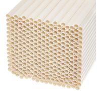 Baker Ross FN126 Pajitas de Papel - Pack de 300, Pajitas de Papel Biodegradables Reutilizables Multiusos
